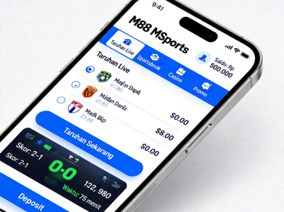 Tampilan mobile M88 MSports yang responsif dan mudah digunakan untuk taruhan di smartphone